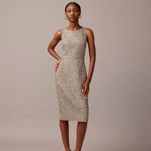 J. CREW Collection Sheath Dress In Tinsel Tweed Size 4 5511
